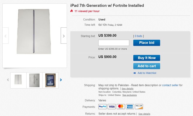 iPhone, iPad cài sẵn Fortnite được rao bán với giá lên tới hàng trăm triệu đồng - Ảnh 4.