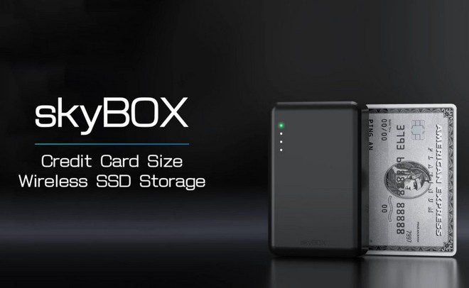 Skybox: Ổ SSD không dây nhỏ nhất thế giới, chỉ bằng một chiếc thẻ tín dụng - Ảnh 1.