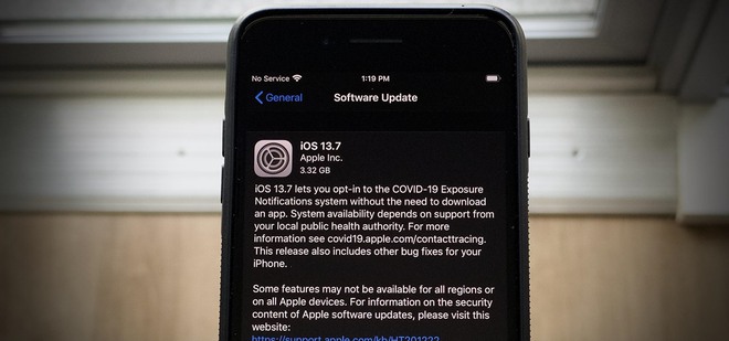 Apple phát hành iOS 13.7 Beta: Phát hiện phơi nhiễm COVID-19 không cần tải ứng dụng bên thứ ba - Ảnh 1.