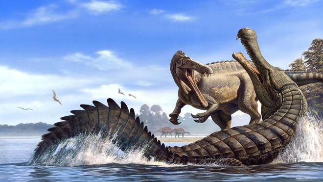 Giant prehistoric crocodiles living in Africa can swallow dinosaurs - Photo 1.