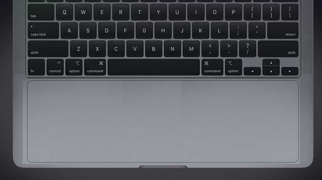Bàn di chuột của MacBook Pro tương lai có thể lớn hơn, trang bị đèn nền và có thể tháo rời - Ảnh 1.