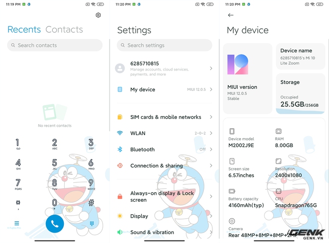 Giao diện Doraemon độc quyền dành cho Mi 10 Youth bản kỷ niệm đặc biệt
