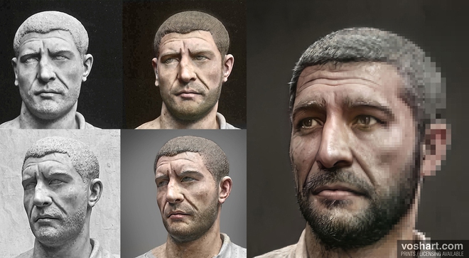 Đây là khuôn mặt thật của các hoàng đế La Mã huyền thoại, được AI phục dựng từ các tác phẩm điêu khắc trong bảo tàng - Ảnh 2.