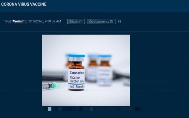 Lợi dụng tâm lý sợ hãi, những kẻ lừa đảo hét giá mua vắc-xin Covid-19 trên dark web lên tới 1000 USD bằng đồng bitcoin - Ảnh 3. Lợi dụng tâm lý sợ hãi, những kẻ lừa đảo hét giá mua vắc-xin Covid-19 trên dark web lên tới 1000 USD bằng đồng bitcoin - Ảnh 3.