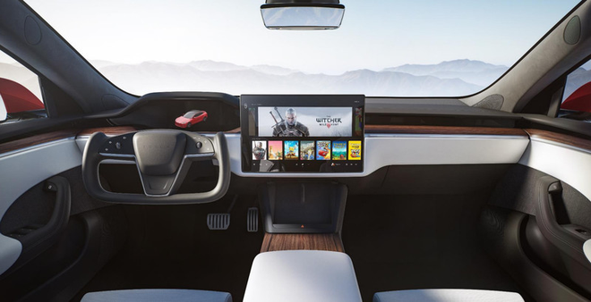 Tesla ra mắt phiên bản Model S mới: Là xe có khả năng tăng tốc nhanh nhất thế giới, nội thất của tương lai, có thể chơi được cả game The Witcher 3 - Ảnh 2. Tesla ra mắt phiên bản Model S mới: Là xe có khả năng tăng tốc nhanh nhất thế giới, nội thất của tương lai, có thể chơi được cả game The Witcher 3 - Ảnh 2.