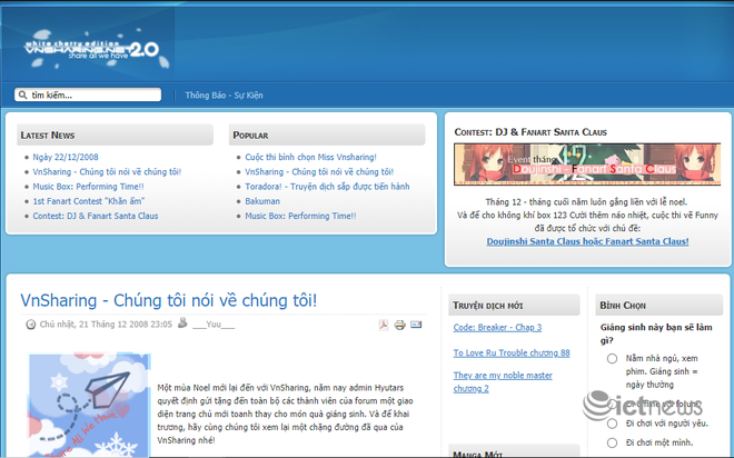 Giao diện của các website, diễn đàn vang bóng một thời tại Việt Nam - Ảnh 13.