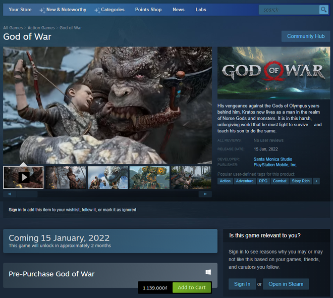 God of War on Steam