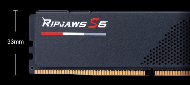 Đây là RAM DDR5 Ripjaws S5 của G.SKILL: Thiết kế low-profile, giá dễ tiếp cận hơn so với Trident Z5, xung nhịp từ 4800 đến 6000MHz - Ảnh 1.