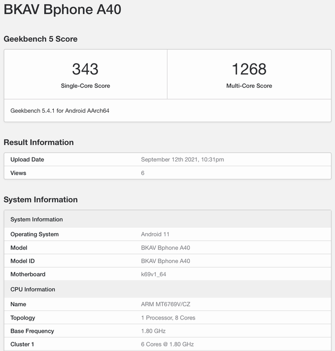 Bphone A40 rò rỉ: Smartphone giá rẻ của BKAV với chip Trung Quốc [HOT]