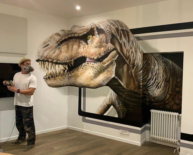Những bức vẽ Graffiti 3D không dành cho người yếu tim - Ảnh 5. Những bức vẽ Graffiti 3D không dành cho người yếu tim - Ảnh 5.