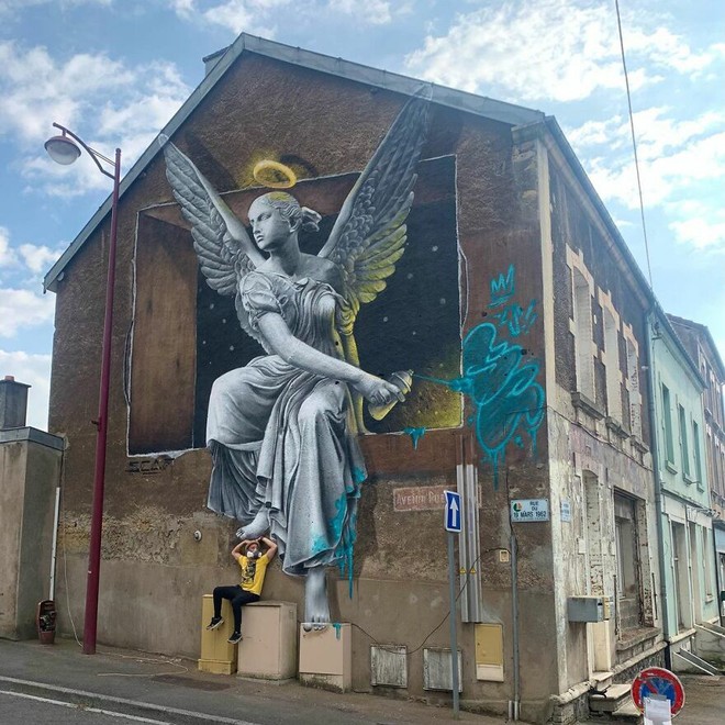 Những bức vẽ Graffiti 3D không dành cho người yếu tim - Ảnh 12. Những bức vẽ Graffiti 3D không dành cho người yếu tim - Ảnh 12.