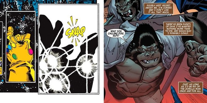 Có 50% khả năng Thanos sẽ bị biến thành khỉ đột sau cú búng tay vô cực của chính mình - Ảnh 2.