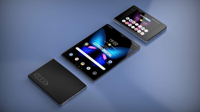 Bằng sáng chế thiết bị màn hình gập mới của Samsung kết hợp giữa Galaxy Z Fold và Surface Duo - Ảnh 2. Bằng sáng chế thiết bị màn hình gập mới của Samsung kết hợp giữa Galaxy Z Fold và Surface Duo - Ảnh 2.