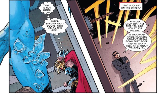 Liệu rằng cây búa Mjolnir của Thor có thể phá được bộ xương Adamantium của Wolverine không? - Ảnh 2. Liệu rằng cây búa Mjolnir của Thor có thể phá được bộ xương Adamantium của Wolverine không? - Ảnh 2.