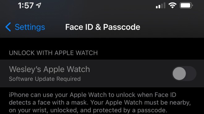 Bản cập nhật iOS 14.5 cho phép xác thực Face ID ngay cả khi đeo khẩu trang bằng cách ghép nối với Apple Watch - Ảnh 2.