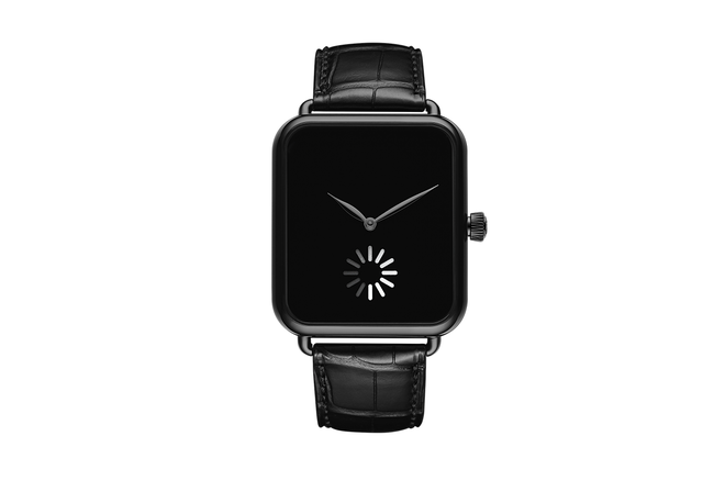 Mẫu đồng hồ cơ giá hơn 700 triệu đồng này có thiết kế y hệt Apple Watch, dùng icon loading wheel trên iOS làm kim giây để khịa nhà Táo cho vui - Ảnh 1. Mẫu đồng hồ cơ giá hơn 700 triệu đồng này có thiết kế y hệt Apple Watch, dùng icon loading wheel trên iOS làm kim giây để khịa nhà Táo cho vui - Ảnh 1.
