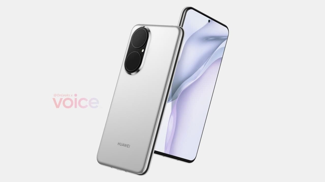 Huawei P50 lộ ảnh render chi tiết với màn hình phẳng và camera thiết kế mới - Ảnh 1.