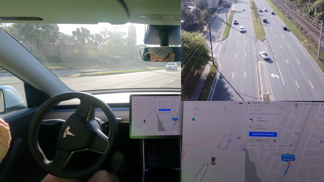 Để xe Tesla tự rẽ trái sang đường, tài xế suýt gặp tai nạn kinh hoàng - Ảnh 1. Để xe Tesla tự rẽ trái sang đường, tài xế suýt gặp tai nạn kinh hoàng - Ảnh 1.