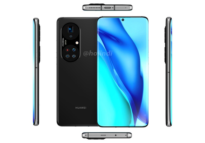 Huawei P50 Pro + exposed: waterfall screen, giant 5-screen oval camera cluster - Photo 6. Huawei P50 Pro+ lộ diện: Màn hình thác nước, cụm 5 camera hình bầu dục siêu to khổng lồ - Ảnh 6.