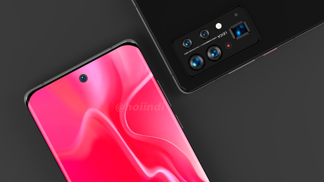 Huawei P50 Pro + exposed: waterfall screen, giant 5-screen oval camera cluster - Photo 5. Huawei P50 Pro+ lộ diện: Màn hình thác nước, cụm 5 camera hình bầu dục siêu to khổng lồ - Ảnh 5.