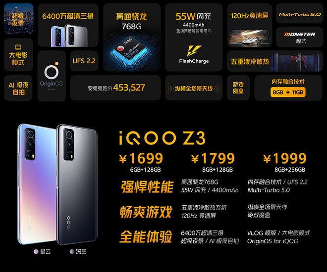 iQOO Z3 5G ra mắt: Màn hình 120Hz, Snapdragon 768G, tản nhiệt chất lỏng tiên tiến, giá từ 5.9 triệu đồng - Ảnh 5.