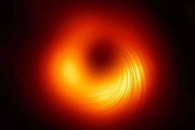 Cập nhật đồ họa cho tấm ảnh hố đen đầu tiên của nhân loại: giờ đã thấy được cả hiệu ứng của từ trường! - Ảnh 1.