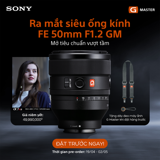 Sony ra mắt ống kính FE 50mm F1.2 G Master và 3 ống kính dòng G nhỏ gọn nhẹ mới, giá 49.99/14.99 triệu đồng - Ảnh 7.