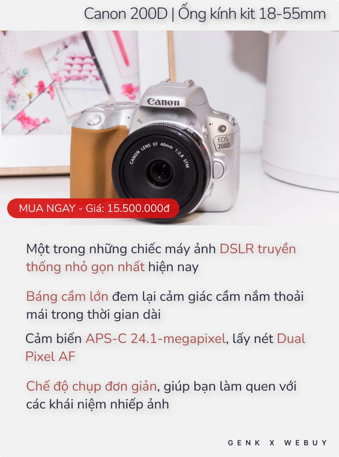 Từ 8.5 triệu, có ngay 5 combo máy ảnh căng đét cho người chơi hệ ví mỏng - Ảnh 4. Từ 8.5 triệu, có ngay 5 combo máy ảnh căng đét cho người chơi hệ ví mỏng - Ảnh 4.