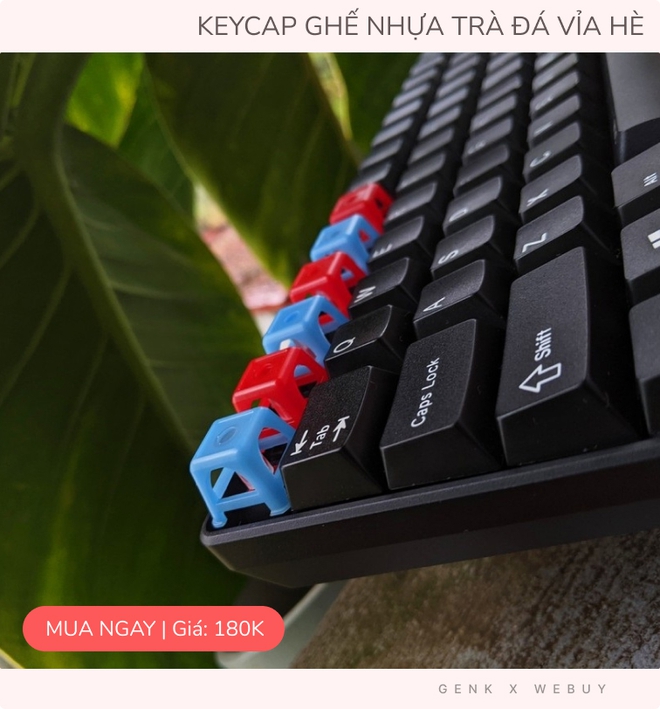 Độ bàn phím cơ với 7 mẫu keycap sáng tạo vô biên, giá chỉ từ 28K: từ ghế nhựa quán trà đá cho tới cờ đỏ sao vàng - Ảnh 1.