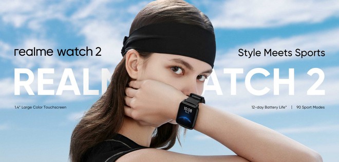 Realme Watch 2 ra mắt: Thiết kế giống Apple Watch, có đo SpO2, chống nước IP68, pin 12 ngày, giá 1.29 triệu đồng - Ảnh 1.