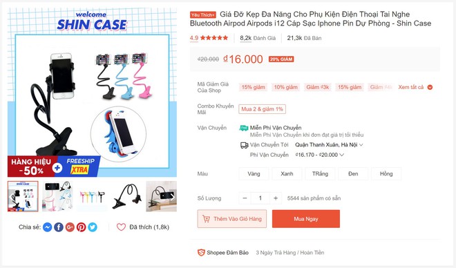 So kè chất lượng 2 loại kẹp smartphone dành cho hội người lười thích xem phim trên giường - Ảnh 1. So kè chất lượng 2 loại kẹp smartphone dành cho hội người lười thích xem phim trên giường - Ảnh 1.