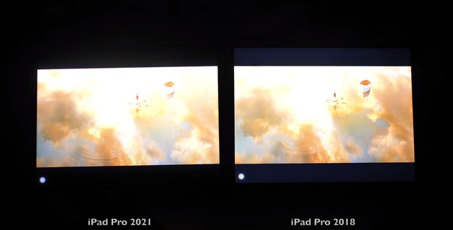 Màn hình Mini LED của iPad Pro 2021 gặp hiện tượng lan sáng với những nội dung màu sáng trên nền đen - Ảnh 2.