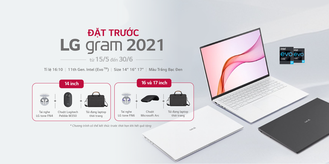 Laptop siêu nhẹ LG Gram 2021 ra mắt tại Việt Nam, giá từ 34.9 triệu đồng - Ảnh 3. Laptop siêu nhẹ LG Gram 2021 ra mắt tại Việt Nam, giá từ 34.9 triệu đồng - Ảnh 3.