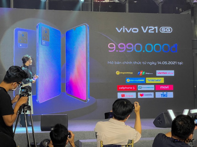 Cận cảnh Vivo V21 5G vừa ra mắt tại Việt Nam: Camera selfie 44MP chống rung OIS, có hai đèn flash trước để selfie đẹp hơn, mỏng chỉ 7,29mm, giá 9,99 triệu đồng - Ảnh 10.