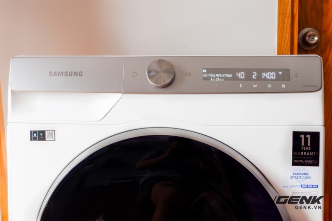 Trải nghiệm thực tế máy giặt Samsung AI: Kết nối trực tiếp với điện thoại, đo được khối lượng độ bẩn quần áo, giá bán 14 triệu đồng - Ảnh 4.