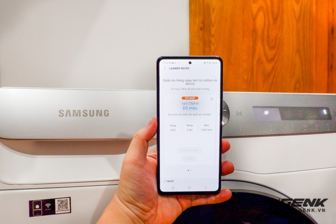 Trải nghiệm thực tế máy giặt Samsung AI: Kết nối trực tiếp với điện thoại, đo được khối lượng độ bẩn quần áo, giá bán 14 triệu đồng - Ảnh 14. Trải nghiệm thực tế máy giặt Samsung AI: Kết nối trực tiếp với điện thoại, đo được khối lượng độ bẩn quần áo, giá bán 14 triệu đồng - Ảnh 14.