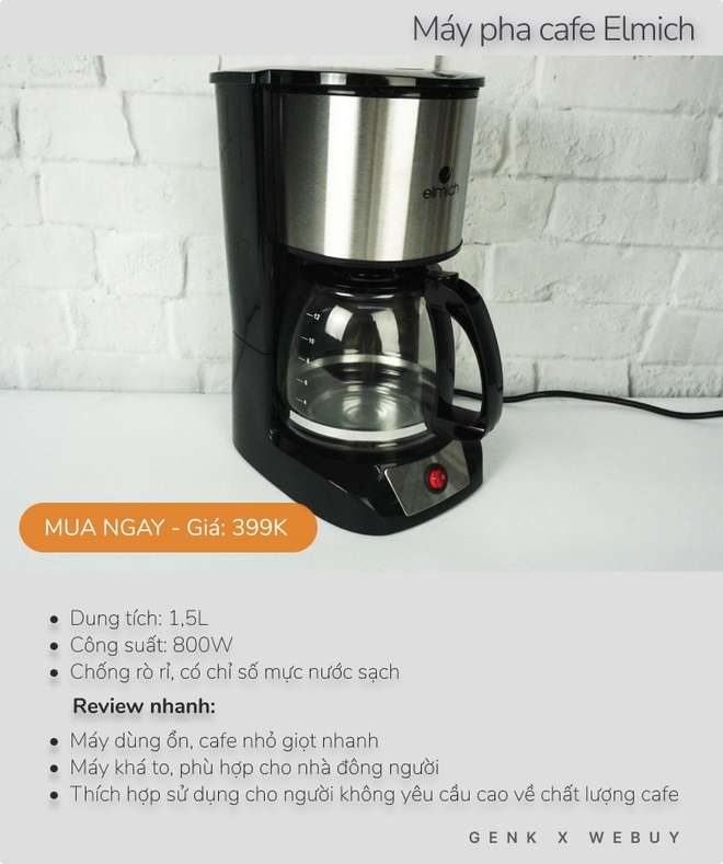 Review siêu tốc 5 máy pha cà phê dưới 600K cho mùa lễ tết, loại rẻ nhất chỉ 160K - Ảnh 4. Review siêu tốc 5 máy pha cà phê dưới 600K cho mùa lễ tết, loại rẻ nhất chỉ 160K - Ảnh 4.