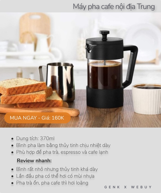 Review siêu tốc 5 máy pha cà phê dưới 600K cho mùa lễ tết, loại rẻ nhất chỉ 160K - Ảnh 5. Review siêu tốc 5 máy pha cà phê dưới 600K cho mùa lễ tết, loại rẻ nhất chỉ 160K - Ảnh 5.