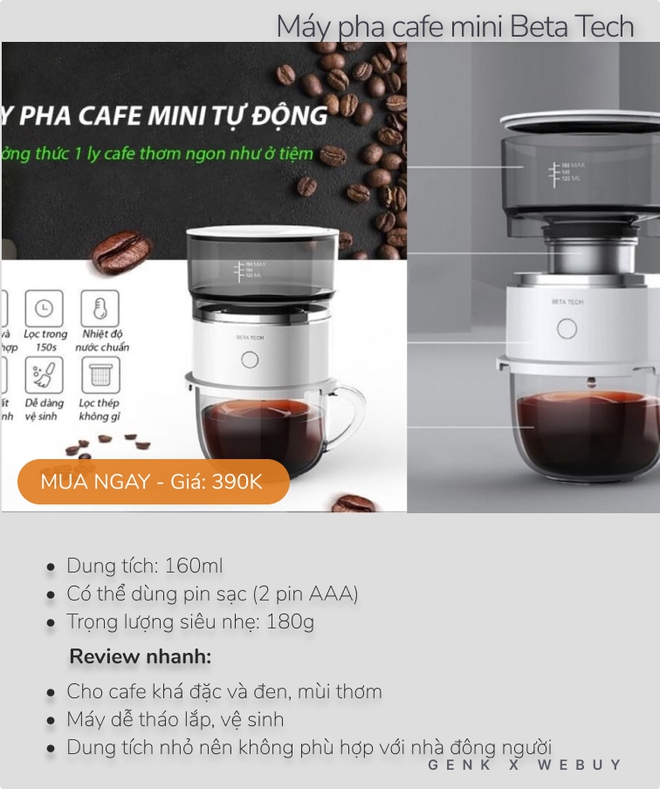 Review siêu tốc 5 máy pha cà phê dưới 600K cho mùa lễ tết, loại rẻ nhất chỉ 160K - Ảnh 6. Review siêu tốc 5 máy pha cà phê dưới 600K cho mùa lễ tết, loại rẻ nhất chỉ 160K - Ảnh 6.