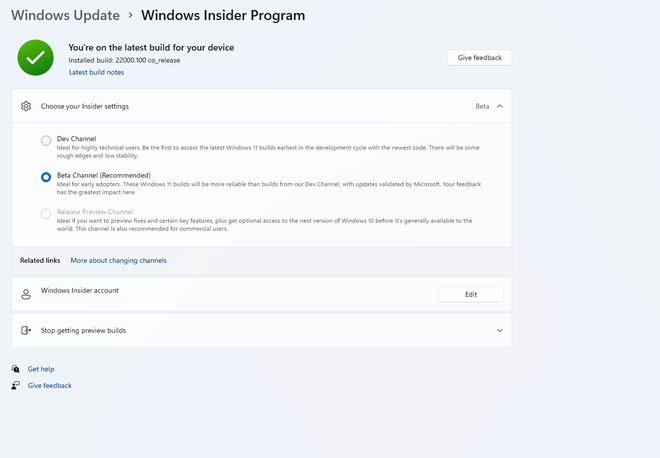 Microsoft officially launched the first beta of Windows 11 - Photo 1. Microsoft chính thức tung ra bản beta đầu tiên của Windows 11 - Ảnh 1.