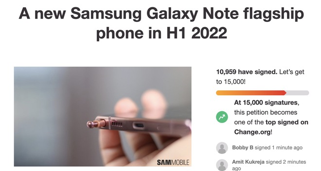 Hàng chục nghìn fan ký đơn kiến nghị Samsung mang Galaxy Note trở lại vào năm sau thay cho Galaxy S22 - Ảnh 2.