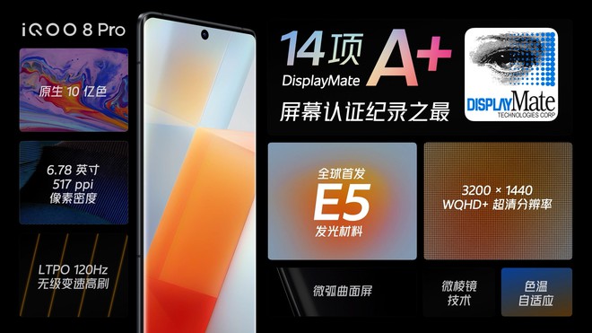 iQOO 8 và 8 Pro ra mắt: Màn hình OLED E5 đầu tiên, Snapdragon 888+, sạc nhanh 120W, giá từ 13.4 triệu đồng - Ảnh 3.