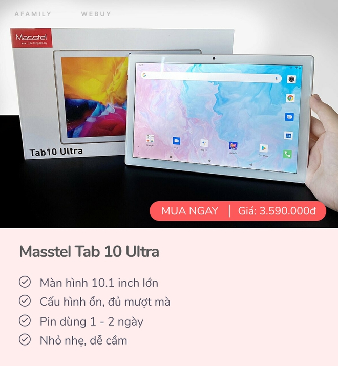 Loạt máy tính bảng từ 3.5 triệu mua cho con học online, lâu lâu bố mẹ dùng ké đọc báo, lướt web ngon lành - Ảnh 2.