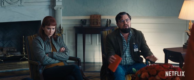 Netflix tung trailer cho Dont Look Up, bom tấn quy tụ dàn cast siêu khủng: Leo DiCaprio, Jennifer Lawrence, Timothee Chalamet và Chris Evans - Ảnh 2. Netflix tung trailer cho Dont Look Up, bom tấn quy tụ dàn cast siêu khủng: Leo DiCaprio, Jennifer Lawrence, Timothee Chalamet và Chris Evans - Ảnh 2.