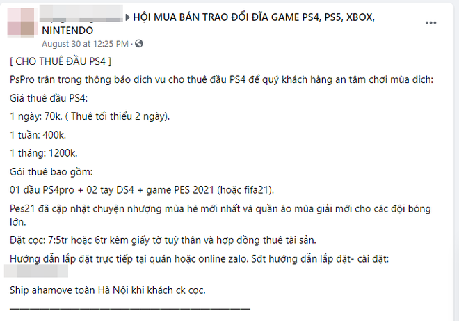 Đóng cửa 5 tháng trời vì COVID-19, chủ quán PS4 ‘gồng mình’ cho thuê máy để cầm cự qua ngày