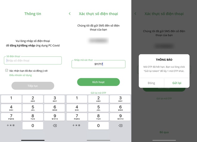 Experience using the PC-COVID app: Error right from the login stage - Photo 7. Trải nghiệm sử dụng app PC-COVID: Lỗi ngay từ khâu đăng nhập - Ảnh 7.