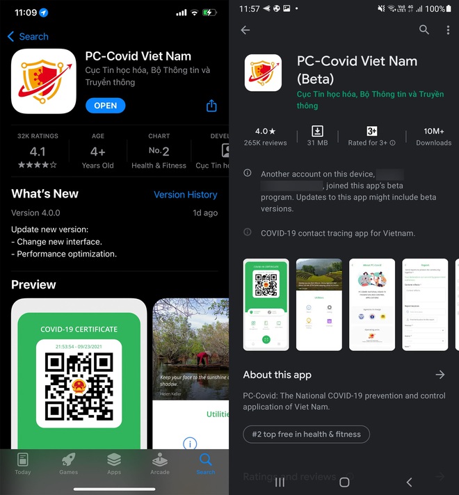 Experience using the PC-COVID app: Error right from the login stage - Photo 6. Trải nghiệm sử dụng app PC-COVID: Lỗi ngay từ khâu đăng nhập - Ảnh 6.