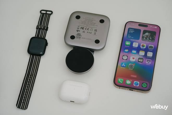 Đế sạc không dây cao cấp 3 trong 1 cho người dùng "hệ Táo": Sạc đồng thời iPhone, AirPods, Apple Watch, tặng kèm cả củ và dây sạc, giá 3,49 triệu đồng- Ảnh 7.