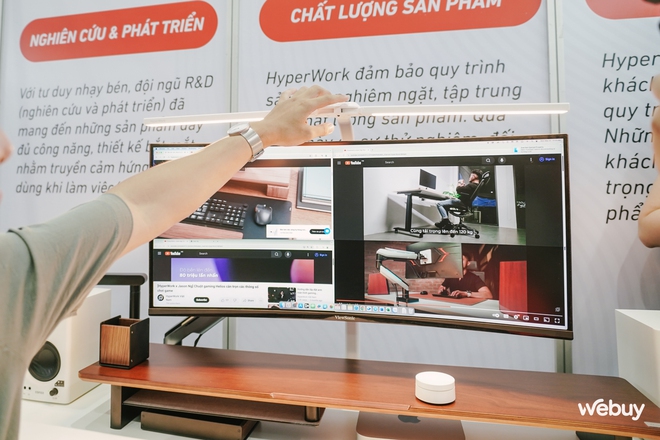 Tham quan hệ sinh thái sản phẩm set-up góc làm việc của HyperWork: Bàn nâng hạ, ghế công thái học, chuột không dây,... đồ gì cũng có!- Ảnh 6.