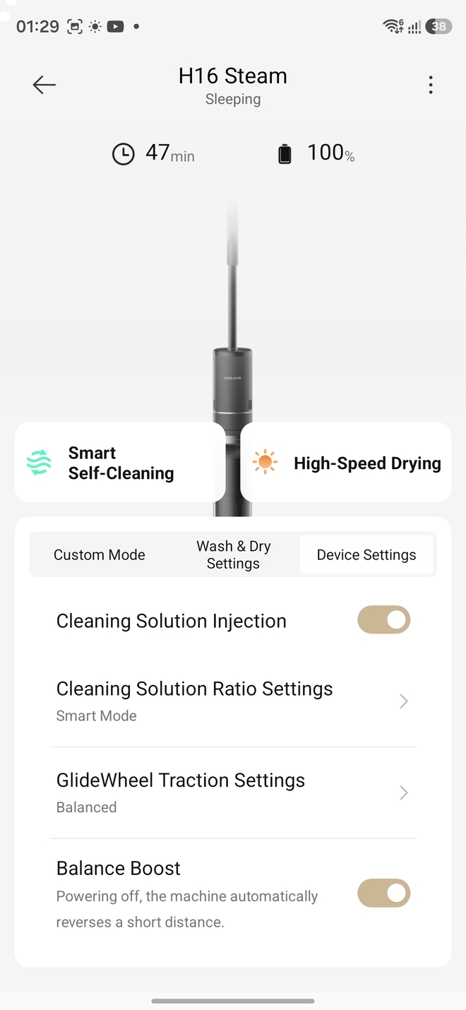 Trải nghiệm m&aacute;y h&uacute;t bụi lau s&agrave;n Dreame H16 Steam: Biết tự giặt, tự sấy v&agrave; c&ograve;n phun hơi nước n&oacute;ng - d&ugrave;ng xong kh&ocirc;ng muốn quay lại c&acirc;y lau nh&agrave; nữa - Ảnh 45.